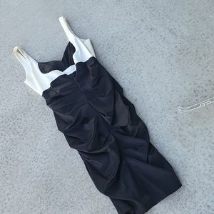Satin, ruched, super sexy dress, VERY FLATTERING